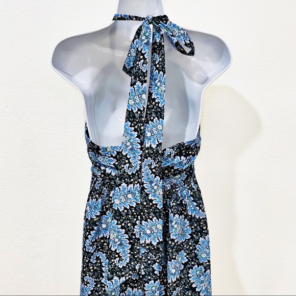 J. Crew Collection Halter Cutout Dress In Ratti Pacific Paisley - Picture 6 of 15